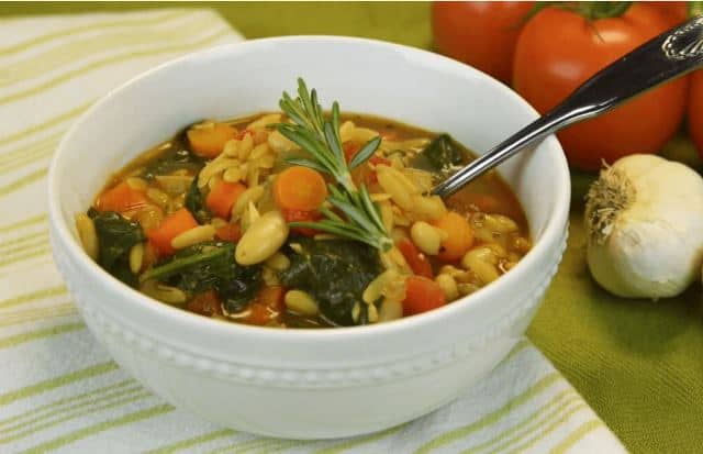 italian orzo soup spinach recipe